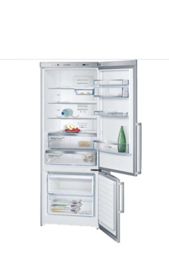 Bosch KGN57PI26N Çift Kapılı Statik A++ Enerji Sınıfı 505 lt Inox Alttan Donduruculu Solo Kombi Tipi Buzdolabı