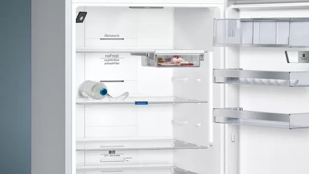 Siemens KG56NHIF0N Çift Kapılı Nofrost F Enerji Sınıfı 508 lt Modern Inox Alttan Donduruculu Solo Kombi Tipi Buzdolabı