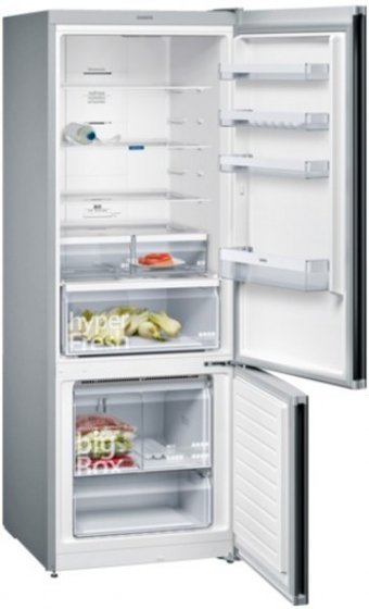 Siemens KG56NVX30N Çift Kapılı Nofrost A++ Enerji Sınıfı 505 lt Modern Siyah Alttan Donduruculu Solo Kombi Tipi Buzdolabı
