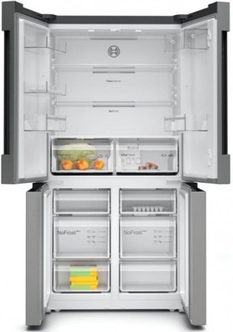Bosch KFN96VPEA 4 Kapılı Statik E Enerji Sınıfı 605 lt Inox Alttan Donduruculu Solo Gardrop Buzdolabı