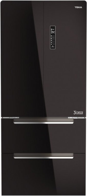 Teka RFD 77820 GBK 4 Kapılı Nofrost A++ Enerji Sınıfı 469 lt Modern Siyah Alttan Donduruculu Solo Gardrop Buzdolabı