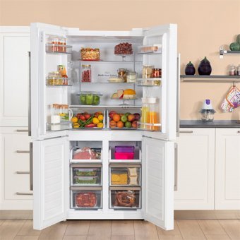 Regal FD 56021 4 Kapılı Nofrost F Enerji Sınıfı 487 lt Rustik Ankastre Gardrop Buzdolabı