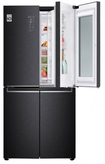 LG GC-Q22FTQKL 4 Kapılı Statik F Enerji Sınıfı 530 lt Siyah Alttan Donduruculu Solo Gardrop Buzdolabı