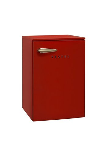 Vestel SB14301 Tek Kapılı Statik F Enerji Sınıfı 122 lt Retro Kırmızı Solo Büro Tipi/Tezgah Altı Buzdolabı