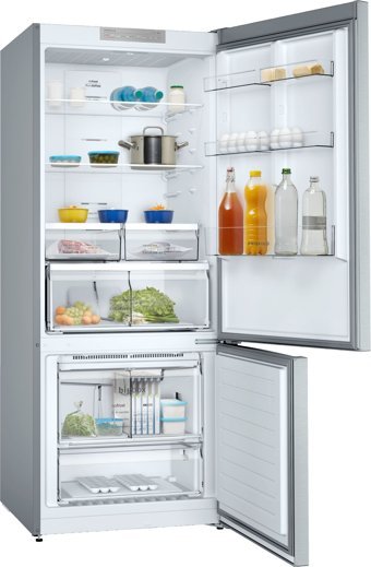 Profilo BD3076IFVN Çift Kapılı Nofrost F Enerji Sınıfı 526 lt Inox Alttan Donduruculu Solo Kombi Tipi Buzdolabı