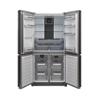 Vestel Puzzle FD65001 EX 4 Kapılı Nofrost F Enerji Sınıfı 584 lt Modern Gri Alttan Donduruculu Solo Gardrop Buzdolabı