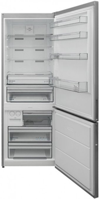 Regal NFK 54020 IG Çift Kapılı Nofrost F Enerji Sınıfı 481 lt Gri Alttan Donduruculu Solo Kombi Tipi Buzdolabı