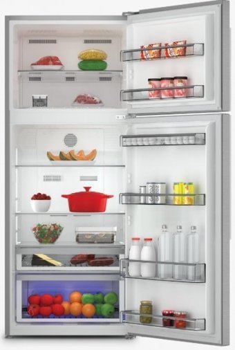 Arçelik 574561 EI Çift Kapılı Statik F Enerji Sınıfı 508 lt Inox Üstten Donduruculu Solo Kombi Tipi Buzdolabı