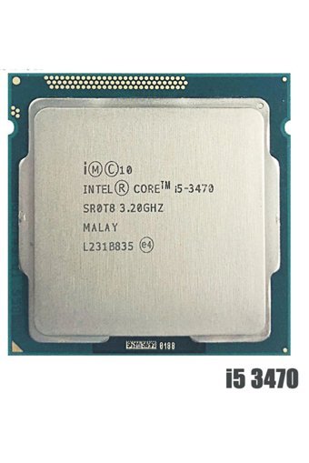 Intel i5 3470 4 Çekirdekli 3.2 GHz 3.6 GHz Turbo Hız 6 MB Önbellek LGA1155 Soket Tipi İşlemci