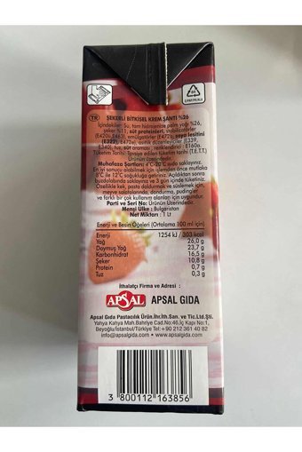 Apsal Sıvı Krem Şanti 1 lt
