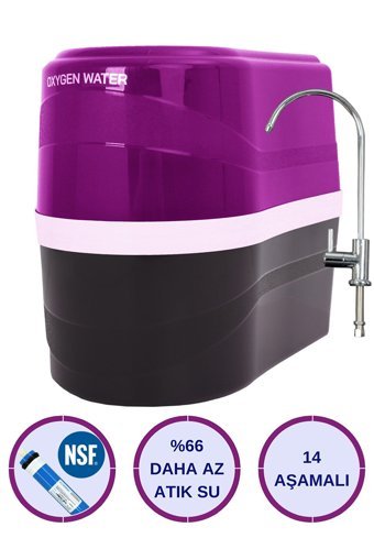 Oxygen Water 7 Filtreli 8 lt Kapalı Kasa Pompasız Tezgah Altı Su Arıtma Cihazı