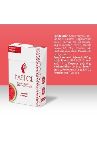 Mastiqe Karpuzlu Damla Sakızlı Aromalı Sakız 20 Adet