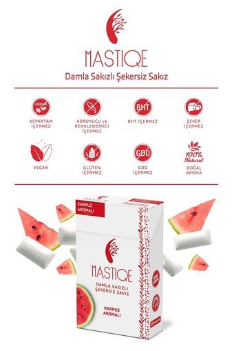 Mastiqe Karpuzlu Damla Sakızlı Aromalı Sakız 20 Adet
