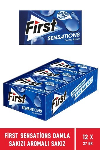 First Sensations Damla Sakızlı Aromalı Sakız 12'li 1 Adet