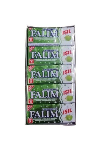 Falım Karbonatlı Elmalı Aromalı Sakız 5'li 20 Adet