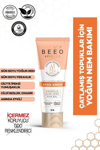 Beeo Apıcare Nemlendirici Ayak Kremi 50 ml