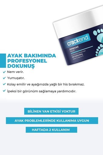 Crackend Advanced Bakım Ayak Kremi 12 ml