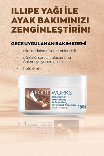 Avon Foot Works Nemlendirici Ayak Kremi 150 ml