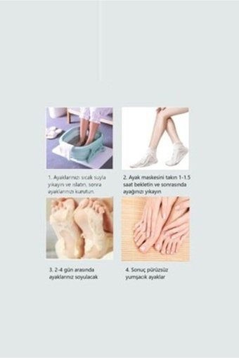 Efero Ölü Deri-Çatlak Aloe Veralı Çorap Tipi Ayak Peeling Maskesi