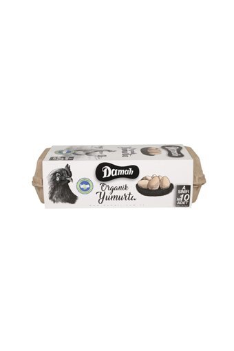 Damalı Organik Tavuk Yumurtası 10'lu