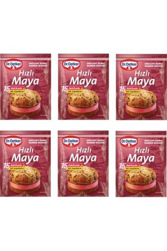 Dr. Oetker Instant Kuru Maya 6x32 gr