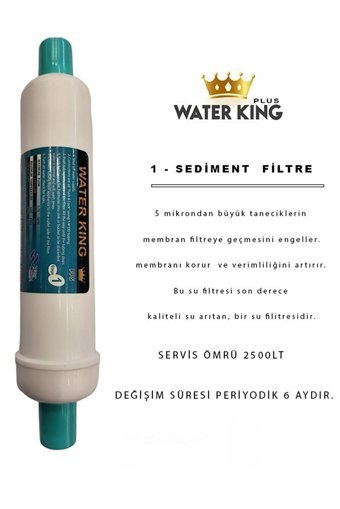 Waterking Aqutic Membran 11 Aşamalı 8 lt Kapalı Kasa Tezgah Altı Su Arıtma Cihazı