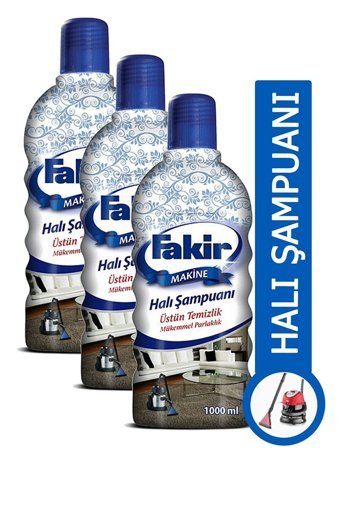 Fakir Üstün Temizlik Makine Halı Şampuanı 3x1 lt