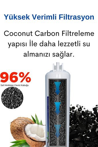 Oxygen Water 15 Aşamalı 8 lt Kapalı Kasa Pompasız Tezgah Altı Su Arıtma Cihazı