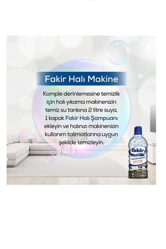 Fakir Üstün Temizlik Makine Halı Şampuanı 1 lt