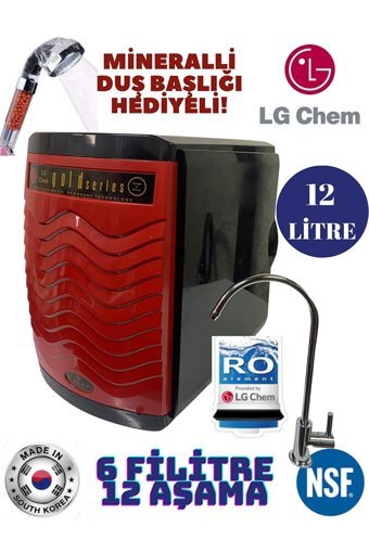 LG Chem Gold 7 Filtreli 12 lt Kapalı Kasa Pompasız Tezgah Altı Su Arıtma Cihazı