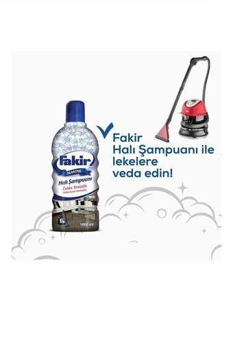 Fakir Üstün Temizlik Makine Halı Şampuanı 2x1 lt