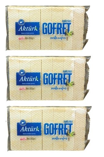 Aktürk Vanilyalı Gofret 3x300 gr