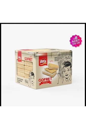 Bifa Nostalji Serisi Sütlü Gofret 1 kg