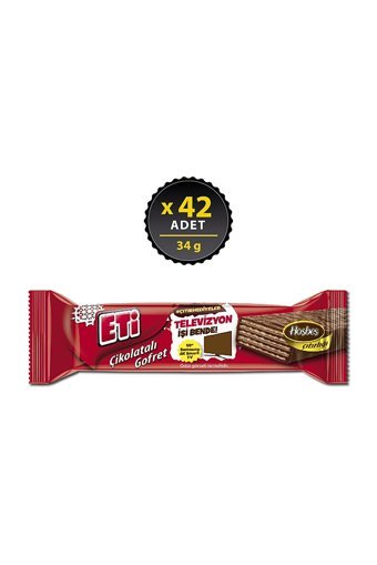 Eti Çikolatalı Gofret 42x34 gr