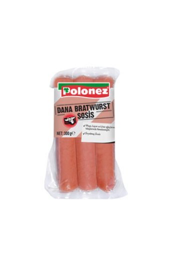 Polonez Tütsülenmiş Dana Uzun Sosis 300 gr