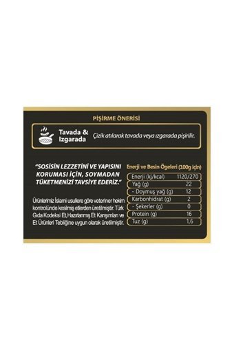 Apikoğlu Dana Uzun Sosis 780 gr