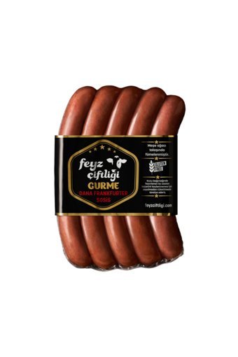 Feyz Çiftliği Tütsülenmiş Dana Uzun Sosis 1 kg