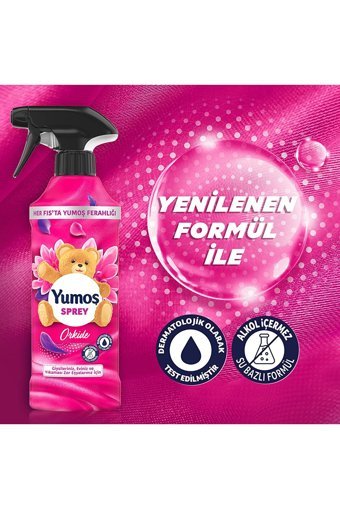 Yumoş Orkide Kokulu Sprey Çamaşır Parfümü 450 ml