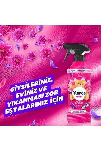 Yumoş Orkide Hanımeli Kokulu Sprey Çamaşır Parfümü 2x450 ml