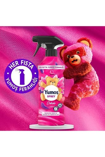 Yumoş Orkide Hanımeli Kokulu Sprey Çamaşır Parfümü 2x450 ml