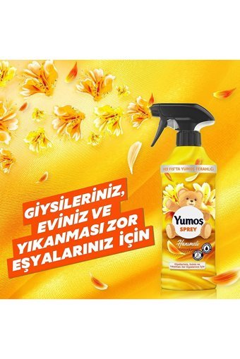 Yumoş Orkide Hanımeli Kokulu Sprey Çamaşır Parfümü 2x450 ml
