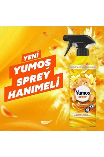 Yumoş Lilyum Hanımeli Kokulu Sprey Çamaşır Parfümü 2x450 ml