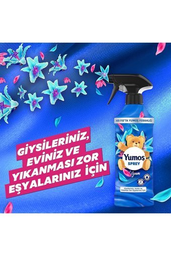 Yumoş Lilyum Hanımeli Kokulu Sprey Çamaşır Parfümü 2x450 ml