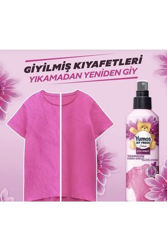 Yumoş Jet Fresh Orkide Kokulu Sprey Çamaşır Parfümü 4x200 ml