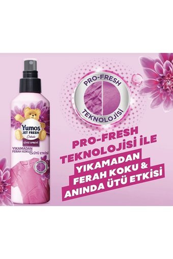 Yumoş Jet Fresh Orkide Kokulu Sprey Çamaşır Parfümü 12x200 ml