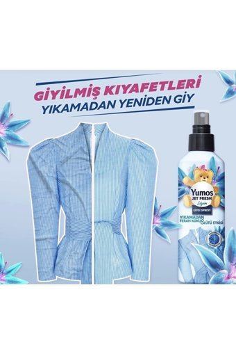 Yumoş Jet Fresh Lilyum Kokulu Sprey Çamaşır Parfümü 12x200 ml