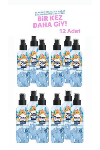 Yumoş Jet Fresh Lilyum Kokulu Sprey Çamaşır Parfümü 12x200 ml