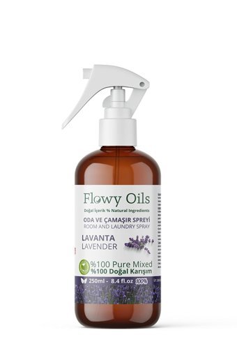Flowy Oils Lavanta Kokulu Sprey Çamaşır Parfümü 250 ml