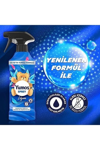 Yumoş Lilyum Orkide Kokulu Sprey Çamaşır Parfümü 2x450 ml
