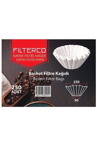 Filterco 6 Numara Filtre Kahve Kağıdı 250'li